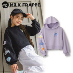 MiLK FRAPPE ロゴプリントパーカ【130～160cm】