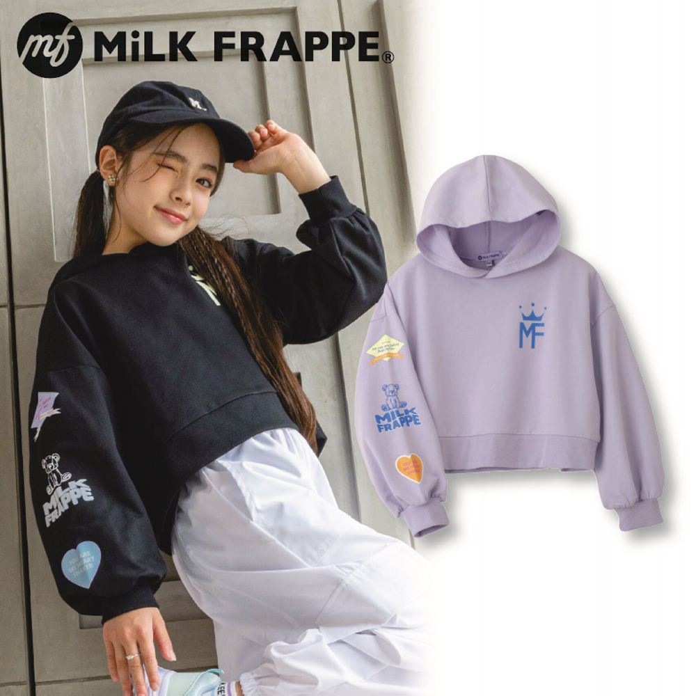 MiLK FRAPPE ロゴプリントパーカ【130～160cm】 | 激安靴の通販
