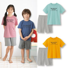 半袖Tシャツパジャマ[子どもパジャマ、男の子、女の子]【100～160cm】