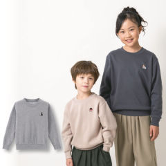 裏起毛刺繍入りトレーナー[子ども服、男の子、女の子]【100～150cm】