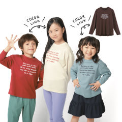 長袖プリントTシャツ[子ども服、男の子、女の子]【100～150cm】