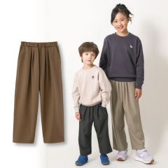 タック入りワイドイージーパンツ[子ども服、男の子、女の子]【100～150cm】