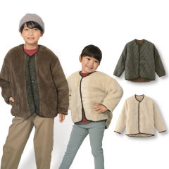 裏ボアキルトジャケット[子ども服、男の子、女の子]【100～150cm】