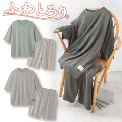 ふわとろり半袖ルームウェア(男女兼用サイズ)【SS～3L】