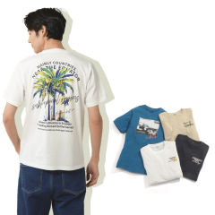 メンズ半袖プリントTシャツ【M～5L】