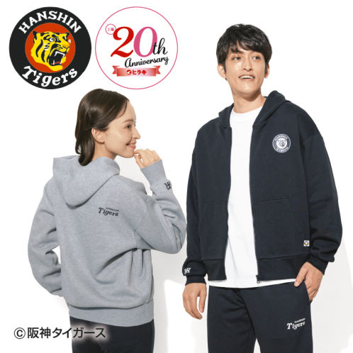 阪神タイガース スウェットジップパーカ(男女兼用サイズ)【SS～3L