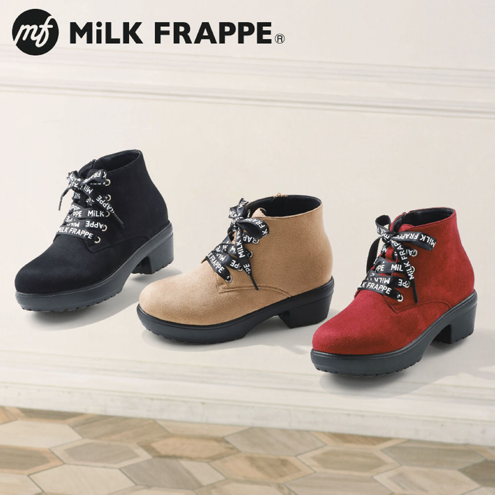 MiLK FRAPPEガールズショート丈ブーツ(ストーム付)【20.0～23.0
