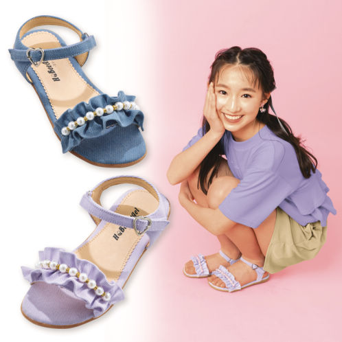 ガールズサンダル(面ファスナー付)【19.0～23.0cm】 | 激安靴の通販