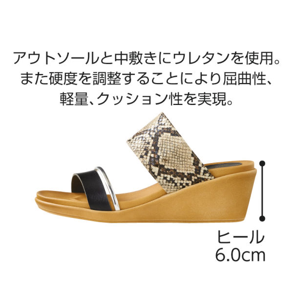 レディース異コンビ厚底サンダル【22.0～25.5cm対応】 | 【ヒラキ 