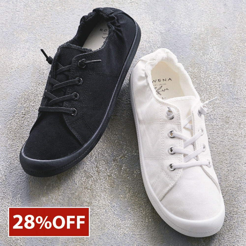 レディースキャンバススニーカー(踵ゴム)【22.5～25.0cm】 | 激安靴の