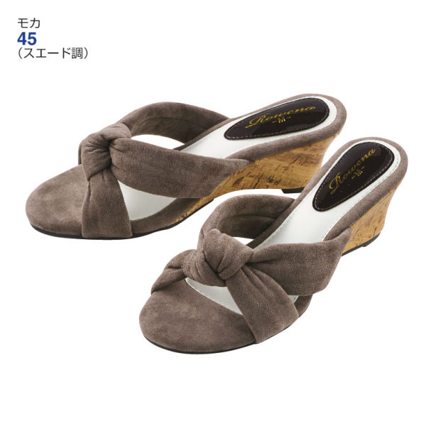 レディースリボンミュール(ヒール6.0cm)【22.0~25.5cm対応 レディースリボンミュール(ヒール6.0cm)【22.0~25.5cm対応
