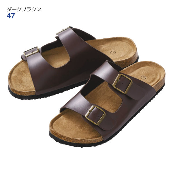 【希少】ダークビッケンバーグ サンダル ブラウン レザー ロゴ型押し 37サイズ 希少】ダークビッケンバーグ サンダル ブラウン レザー ロゴ型