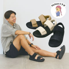 【インフルエンサーコラボ/hichon】 メンズソフトボリュームサンダル【25.0～27.5cm対応】
