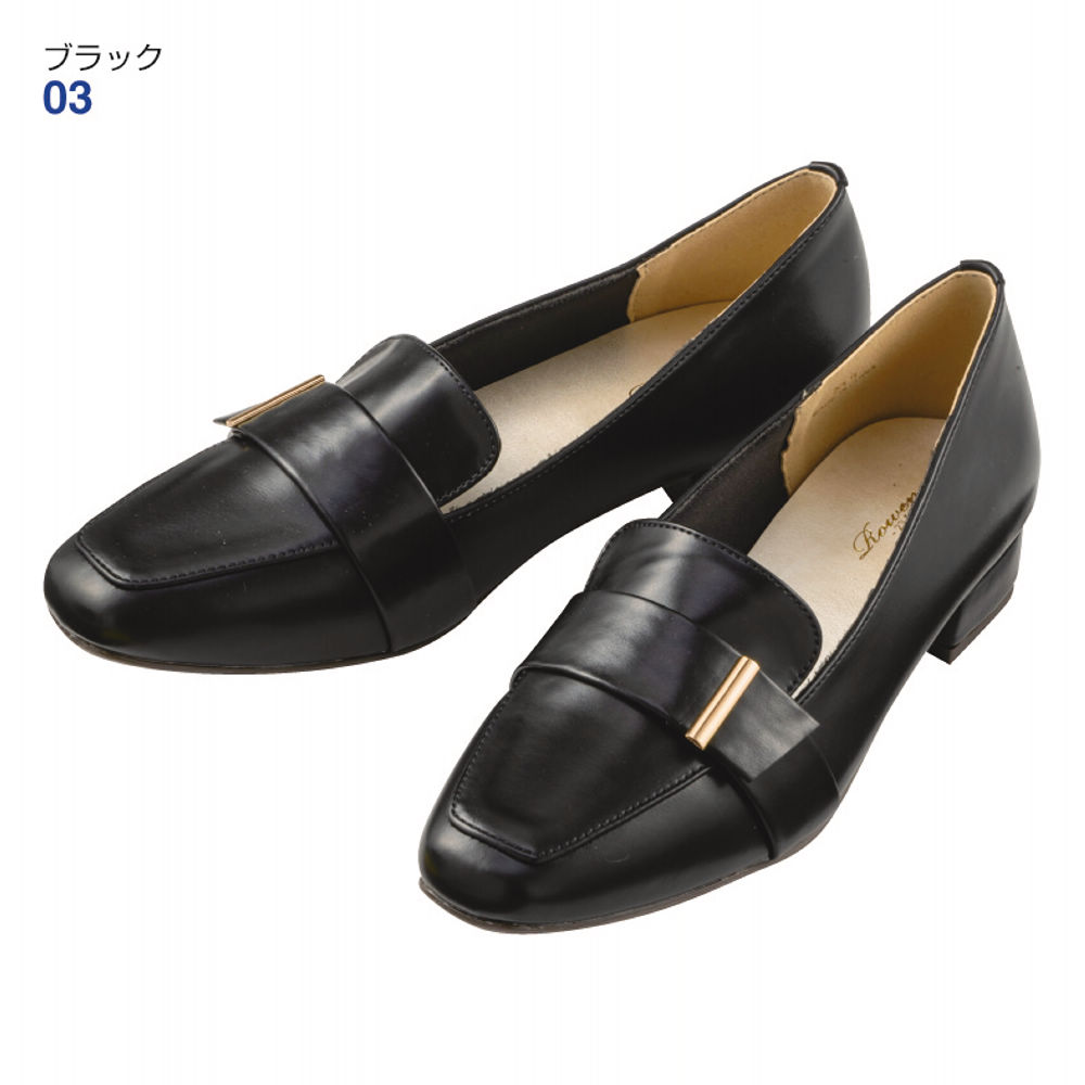 レディースローファータイプパンプス【22.5～25.0cm】ヒール3.0