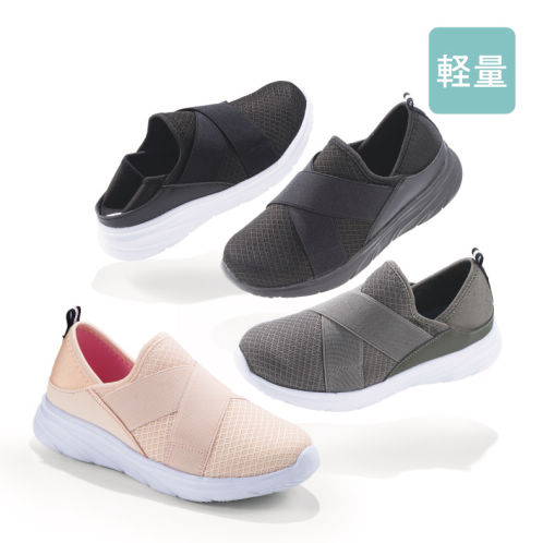 レディースクロスベルトスニーカー(超軽量)【22.5～25.0cm】 | 激安靴