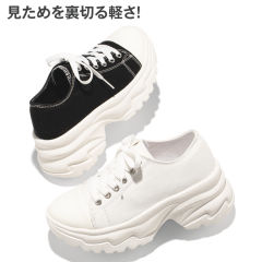 レディース厚底スニーカー(カップインソール)【22.5～24.5cm】