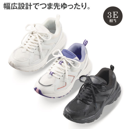 Think！　レディーススニーカー　38［新品靴紐付き］ レディーススニーカー(3E幅広)【22.5～25.0cm】 | 激安靴の通販