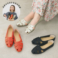 【インフルエンサーコラボ/スタイリストりさ】 レディースグルカパンプス【22.5～25.0cm】ソール1.0cm