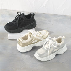 レディースメッシュ厚底スニーカー(カップインソール)【22.5～24.5cm】