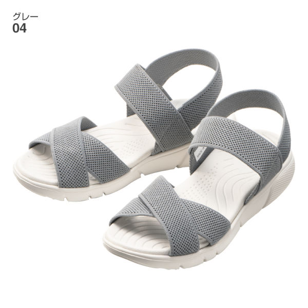 レディースニットサンダル(軽量)【22.0～25.5cm対応】 | 激安靴の通販
