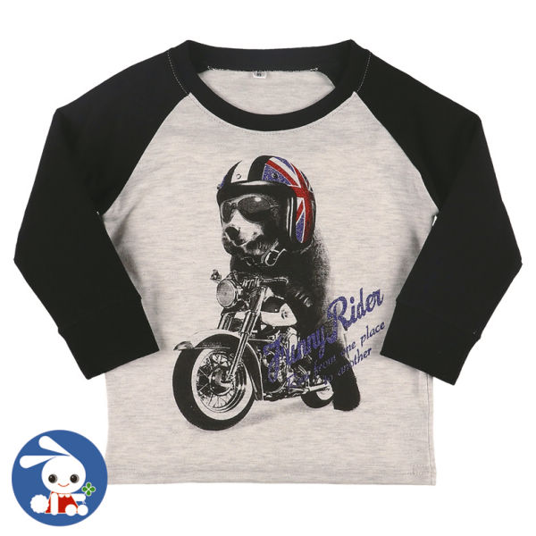 ラグランくま転写風長袖tシャツ 80 95cm 西松屋 ヒラキ 激安靴の通販 ヒラキ公式サイト Hiraki Shopping